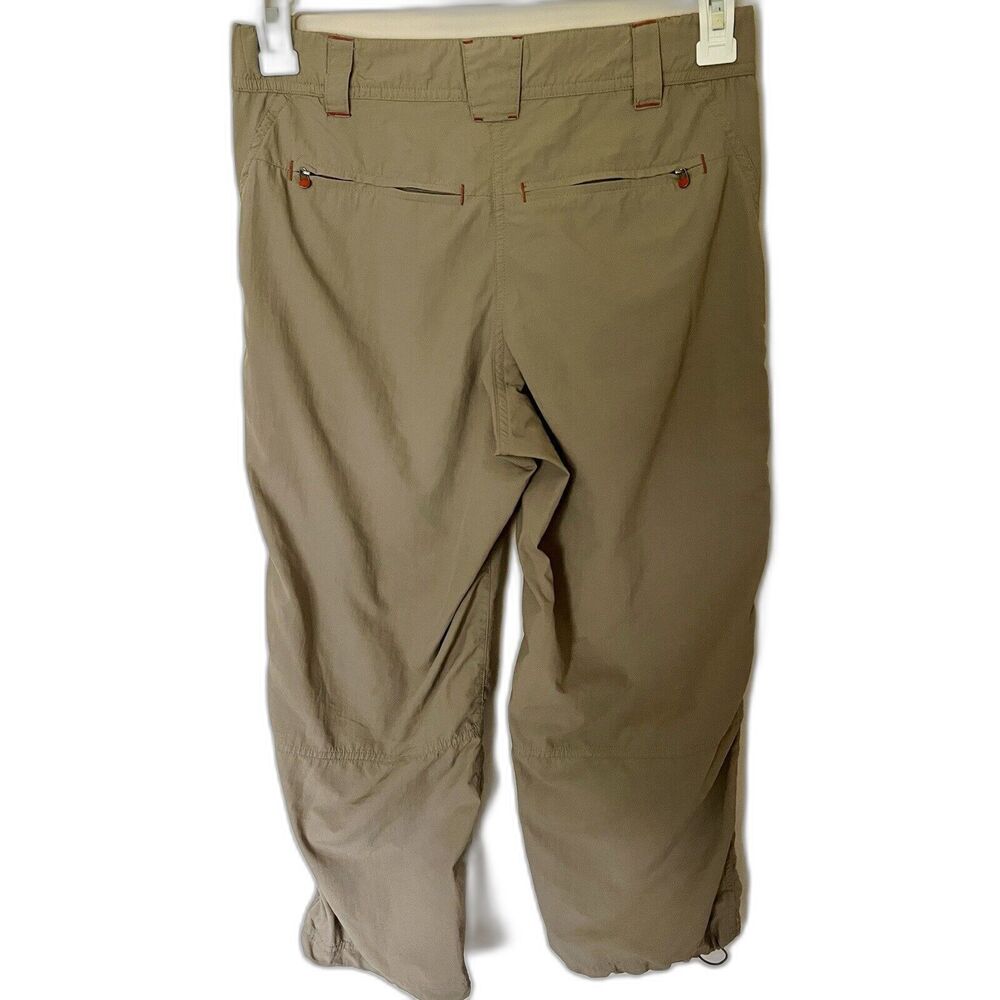 LL Bean Womens‎ Ripstop Pull-On Capri Pants Size 4 Beige Khaki Hiking Granola - Picture 7 of 7